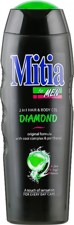 Mitia for men spg 2v1 Diamond 400ml | Toaletní mycí prostředky - Sprchové gely - Pánské Mitia for men spg 2v1 Diamond 400ml | Toaletní mycí prostředky - Sprchové gely - Pánské